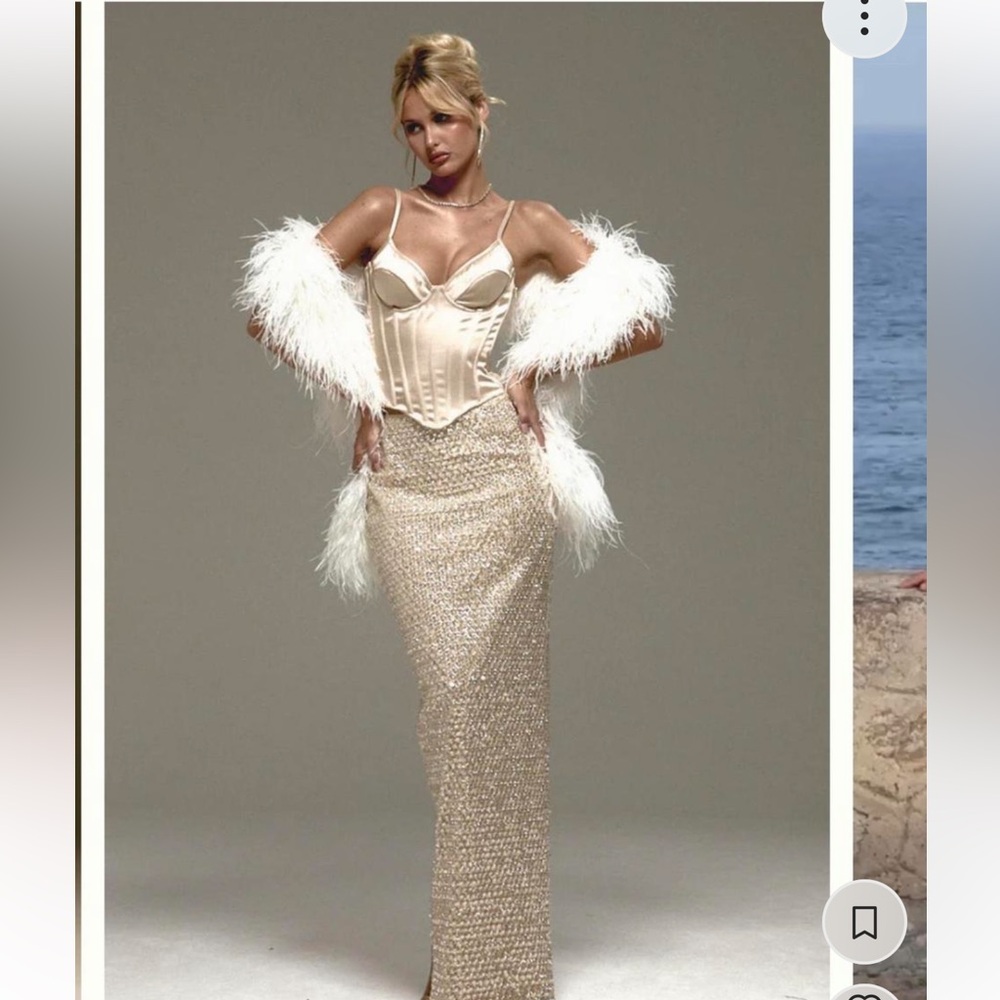 Sydney Lane Sequin Maxi Skirt and top